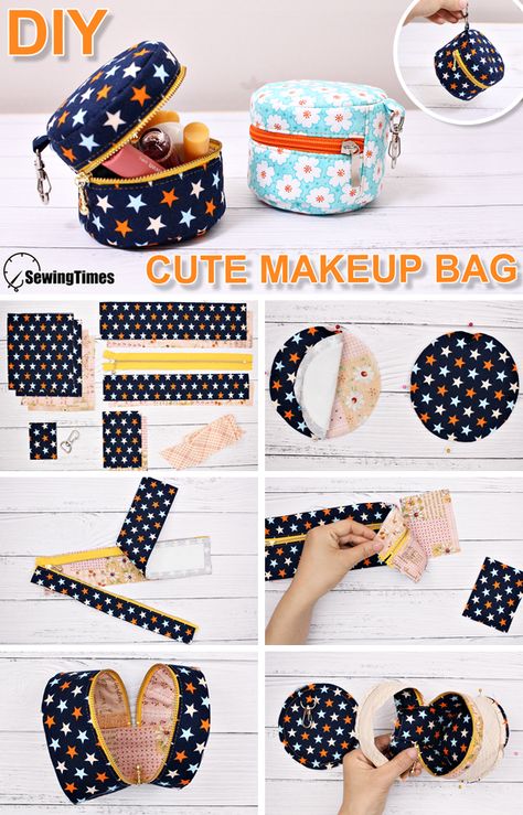 Dompet Koin Diy, Diy Tas, Tas Denim, Projek Menjahit, Cute Makeup Bags, Sac Diy, Pouch Sewing, Fabric Christmas Ornaments Diy, Diy Bag Designs