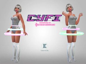 Sims 4 Futuristic, Girls Athletic Outfits, Sims 4 Cyberpunk, Sims 4 Alien, Alien Clothes, Space Babe, Sims 4 Things, Sims 4 Cas Cc, Sims 4 Cc Download