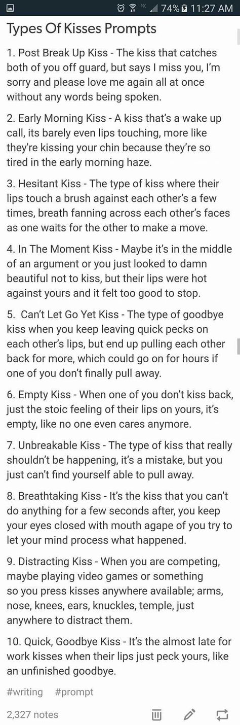 Different Types of Kisses Enemies To Lovers Kiss Prompts, Kisses Prompts, Kissing Prompts Writing, Mutual Pining Prompts, Enemies To Lovers Dialogue, First Kiss Prompts, Kissing Prompts, Smüt Prompts, Kiss Prompts