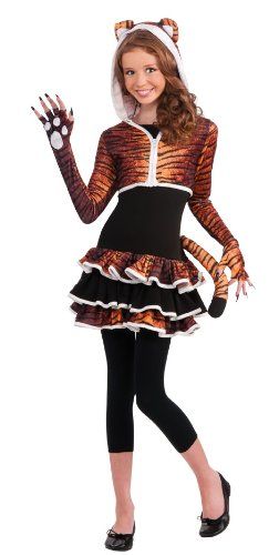 Rubie's Drama Queens Tween Tigress Costume - Tween Small (0-2) Best Halloween Costumes & Dresses USA Costume Homemade, Costumes For Teenage Girl, Teenage Halloween Costumes, Old Costume, Popular Halloween Costumes, Teen Halloween, Halloween Costumes For Teens Girls, Tiger Costume, New Halloween Costumes