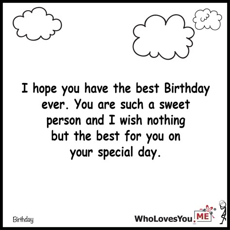 Birthday Sentence, Birthday Greetings For Boyfriend, Birthday Greetings Quotes, Short Birthday Wishes, Unique Birthday Wishes, Birthday Quotes For Her, Gift Hacks, Birthday Love Quotes, Cute Motivational Quotes