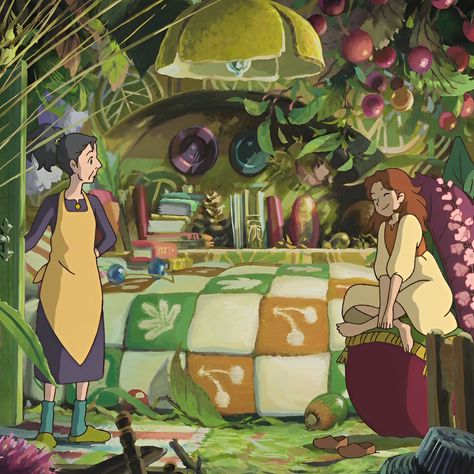 Arietty Aesthetic, The Secret Life Of Arrietty, Secret Life Of Arrietty, Ghibli Summer, The Secret World Of Arrietty, Ghibli Background, Ghibli Studios, Secret World Of Arrietty, Ghibli Aesthetic