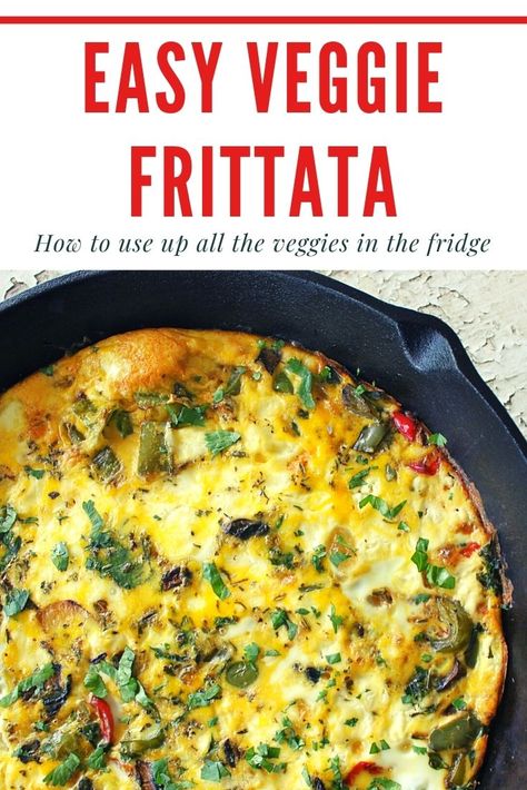 Gluten Free Breakfast Quiche Recipes, Frittata Recipes Cast Iron Skillet, Frittata Recipes Gluten Free Dairy Free, Dairy Free Omlet Recipes, Veg Frittata Recipes, Veggie Frittata Recipes Breakfast, Veggie And Cheese Frittata, Brunch Frittata Easy Recipes, Fritatta Recipe Easy