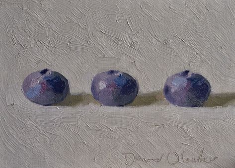 The Very Small Paintings of David Oleski David Oleski, Art Daily, Small Paintings, Blueberries, Washington Dc, Art Inspo, Washington, Paintings, Fine Art