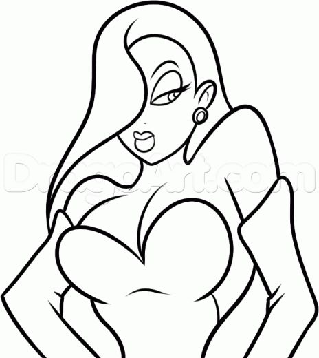 Jessica Rabbit Cartoon, Easy Step By Step Drawing, Drawing Books, Rabbit Drawing, Drawing Guide, Rabbit Art, Jessica Rabbit, Sketch Ideas, Anime Drawing