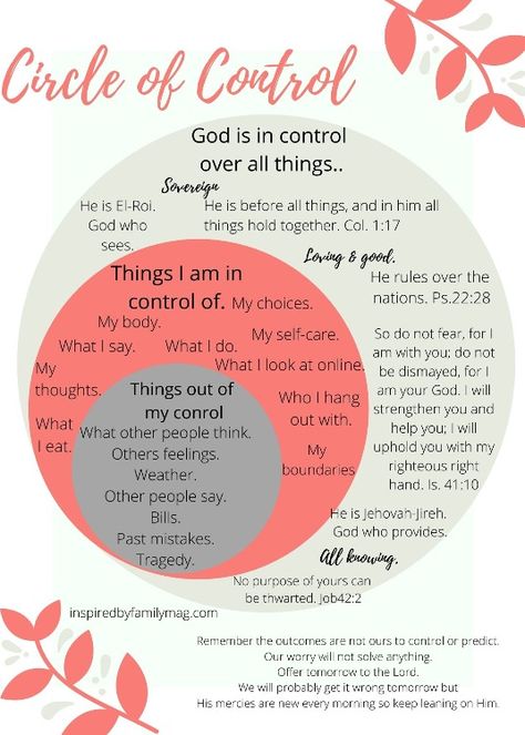 What are You Going to Focus on When Life is Out of Control? In Control Out Of Control, What To Focus On, Circles Of Control, Christian Counseling Worksheets, Spiritual Life Coaching Tools, In My Control Out Of My Control, My Circle Of Control, Life Coaching Quotes, Feeling Out Of Control