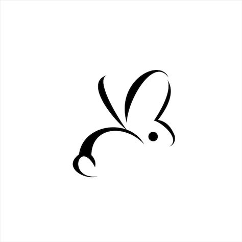 Bunny Logo Cute, Cute Animal Logo, Bunny Logo Design, Rabbit Logo Design, Rabbit Tattoo Design, Rabbit Symbol, Logo Rabbit, Bunny Icon, Animal Logo Design