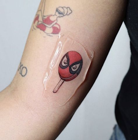 Spiderman Popsicle, Popsicle Tattoo, Popsicles, Print Tattoos, Paw Print Tattoo, Triangle Tattoo, Watercolor Tattoo, Paw Print, Spiderman