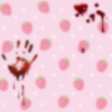 Creepy Pink Aesthetic Icons, Cutegore Wallpaper Phone Blood, Cute Gore Wallpers, Cutegore Background, Gorecute Core, Cute Core Background, Creepy Cute Wallpaper, Yami Kawaii Aesthetic, Creepy Cute Aesthetic