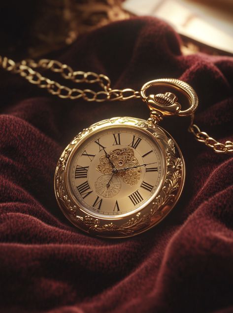 Vintage, Pocket Watch, Gold, Antique, Timepiece, Luxury, Classic, Ornate, Elegant, Roman Numerals, Chain, Velvet, Timeless, Aesthetic, Refined #Vintage #PocketWatch #Gold #Antique #Luxury #Classic #Elegant #Timeless #Ornate #Refined #RomanNumerals #Aesthetic Pocket Watch Aesthetic, 1890s Aesthetic, 1910s Aesthetic, Antique Luxury, Watch Aesthetic, Aesthetic Needs, Clock Tattoo Design, Streets Of London, Clock Tattoo