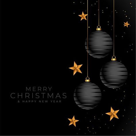 Merry christmas black and golden elegant... | Free Vector #Freepik #freevector #background #banner #christmas #winter Black Christmas Background, Merry Christmas Black, New Year Background, Happy New Year Banner, Banner Christmas, Merry Christmas Wallpaper, Merry Christmas Background, Xmas Wallpaper, Cute Christmas Wallpaper