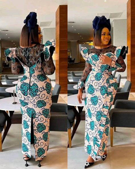 Long Sleeve Ankara Dress, Latest Ankara Gown Styles For Ladies, Pencil Gown Styles, Ankara Dress For Women, Latest Ankara Styles For Ladies, Ankara Long Gown Styles For Ladies, Long Dress For Party, African Long Dress, Pencil Gown