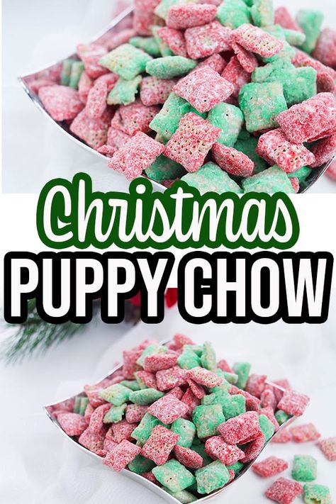 Holiday Puppy Chow Recipes, Puppy Chow Recipe Without Peanut Butter, Christmas Muddy Buddies Recipe, Holiday Puppy Chow, Christmas Puppy Chow, Puppy Chow Mix, Peanut Butter Muddy Buddies, Puppy Chow Ingredients, Chex Mix Recipes Original