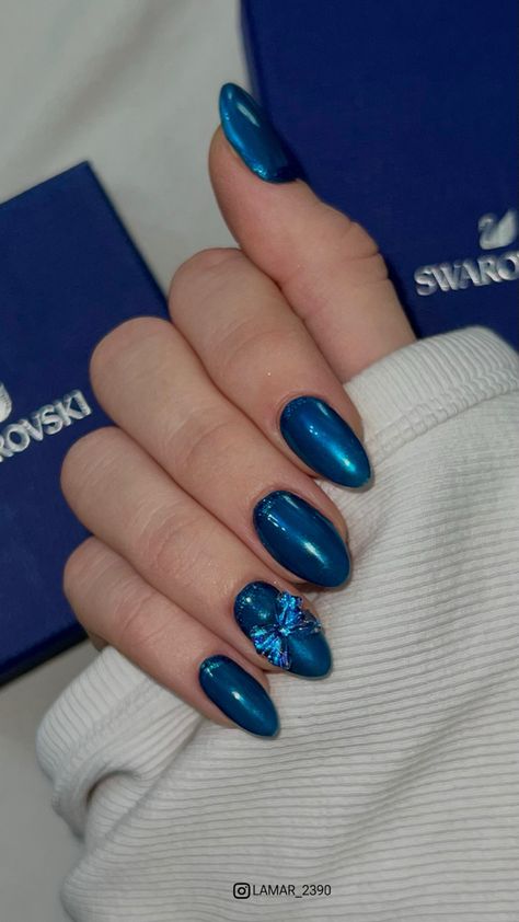 #nails#2024 2024 Nails, Cute Ideas, Nails Blue, Blue Cute, Xmas Nails, Blue Christmas, Christmas Winter, Blue Nails, Winter Nails