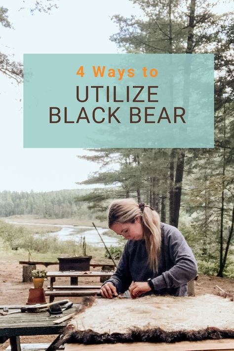 In what other ways do you use black bear? Hunting Meals, Bear Meat, Black Bear Hunting, Bear Mounts, Conservation Activities, Amber Oil, Game Hunting, Bear Hunting, Big Game Hunting