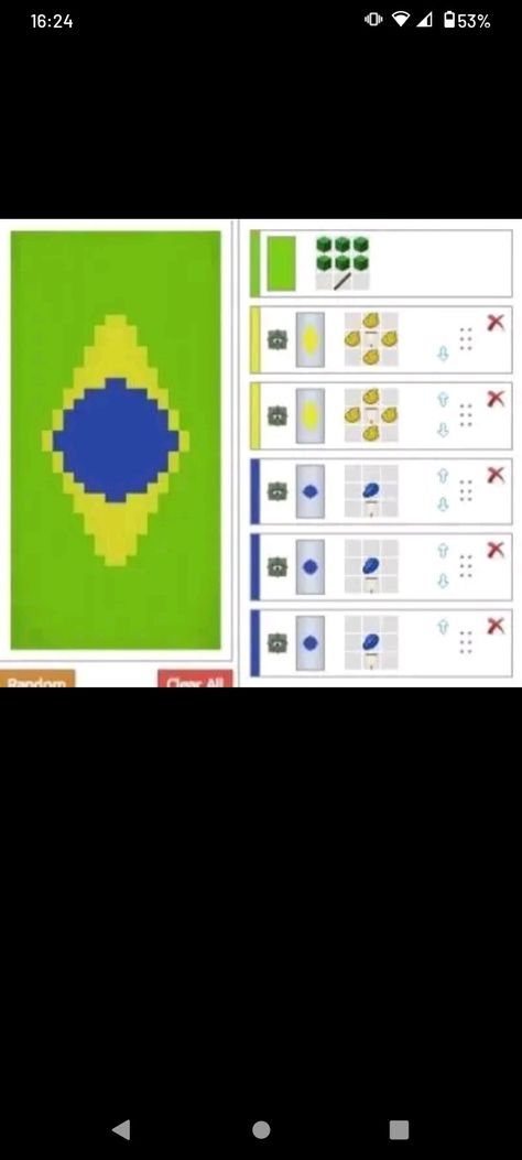 Brazilian Flag, Minecraft, Flag