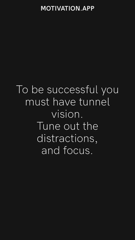 Tunnel Vision Quotes, Wellness Wheel, Vision Quotes, Motivation App, Tunnel Vision, Be Successful, Better Life Quotes, Instagram Quotes, Pottery Mugs