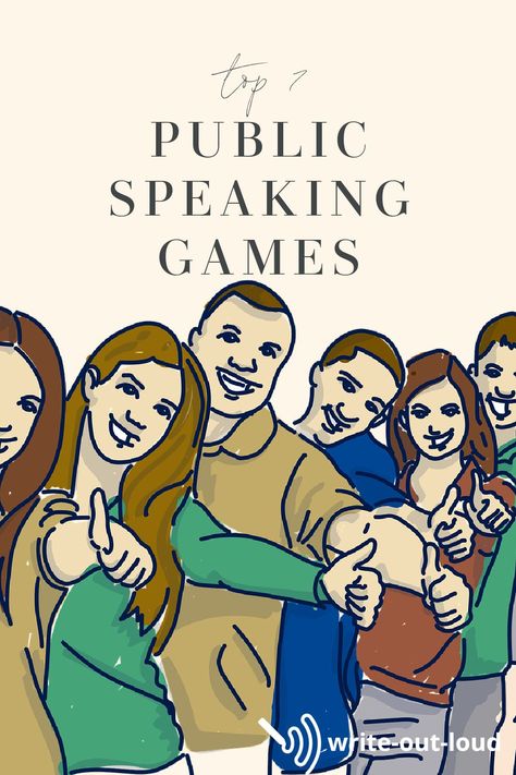 Public Speaking Games, Public Speaking Activities, Speaking Games, Speech Games, Speech And Debate, Teaching High School English, Public Speaking Tips, Motivational Speaking, English Conversation