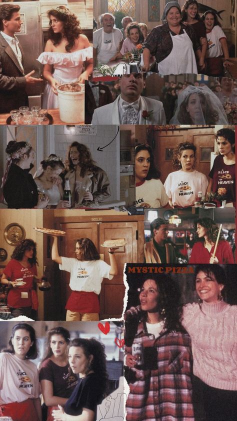 Mystic Pizza Aesthetic, Julia Roberts Mystic Pizza, Mystic Pizza Movie, Pizza Shoot, Pizza Clothes, Mystic Pizza, Female Heroines, Northern Exposure, Chick Flicks