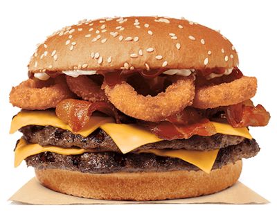 Burger King Onion Rings, Rodeo Burger, Tangy Bbq Sauce, Burger Menu, Bbq Burgers, Fast Food Items, Grilled Beef, Beef Patty, Fast Food Chains