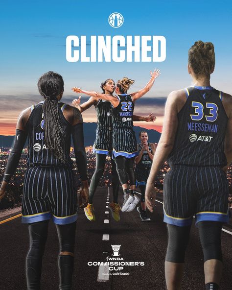 Chicago Sky on Twitter: "Good news, #skytown: We. Are. IN! After the Mystics defeated the Sun earlier today, we’ve officially clinched our spot in the #CommissionersCup Championship Game!… https://t.co/rQ3MHJvJHd" Soccer Poster, Sports Graphic Design, Championship Game, Wnba, Girls Rock, Ncaa, Good News, The Sun, Chicago