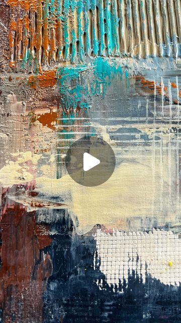 Cecilia Aguayo | Arte l Tips de pintura on Instagram: "Explorando algunos efectos para esta obra abstracta  que estoy pintando para el próximo workshop ❤️🖌️  Estoy usando productos de @pinturaseterna sobre  un bastidor de @talleresturk   Me encanta como quedan estos efectos y las texturas!!   Te gustan estas técnicas? Contame!👇  Si te gustó dame un ❤️ y guarda📩  . . #cecytips #artstudio #acrilico #artwork #arte #atelierdartiste #atelier #painting #inspiracion #pintura #pintar #tallerescreativos#artista #art #acrilicpainting #seminarios #workshop #arteabstracto #cecytips #ceciliaaguayo #mendoza #argentina🇦🇷" Impasto Painting Acrylic Abstract, Thick Acrylic Painting Texture, Creating Texture With Acrylic Paint, Learn Art, Collage, On Instagram, Art