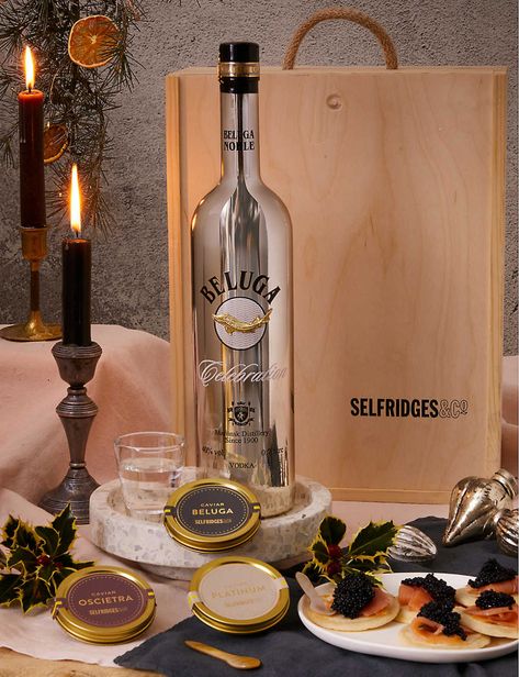 Beluga Vodka, Toast Points, Luxury Vodka, Beluga Caviar, Vodka Gifts, Luxury Hampers, Cocktail Art, Bridesmaid Gift Boxes, Wine And Dine