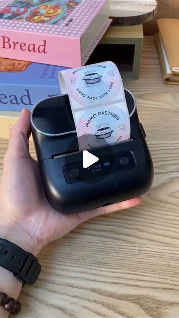 Phomemo on Instagram: "DIY your bakery packaging with colorful labels.

You may want to know:⁠
- Products: Phomemo label maker
⁠
How to buy: click the link in my bio or⁠
Search 【phomemo label maker】in Amazon.⁠
.⁠
.⁠
#amazonfinds #foodstorage #organization #handmade #handmadegifts #candlemaking #candles #printer #miniprinter #pocketprinter #labelprinter #labelmaker #phomemo #logosticker #labels #labelstiker #addresslabels #poshmarkpackages #packagingsupplies #packinghacks #homemadestickers #officesupply #organizationideas #smallbusiness #smallbusinessowner #smallbiztips #smallbusinesstips #smallbusinesssupport #businessneeds #businessowner" Brother Label Maker, Homemade Stickers, Diy Party Favors, Bakery Packaging, Mini Printer, Label Maker, Label Machine, Favor Labels, Hobby Room