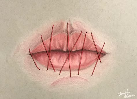 Colored pencil mouth drawing prismacolor mixed media drawing ap art portfolio Ap Art Portfolio, Drawing Prismacolor, Mixed Media Drawing, Media Drawing, Mouth Drawing, Meaningful Drawings, Deep Art, Gcse Art, Identity Art