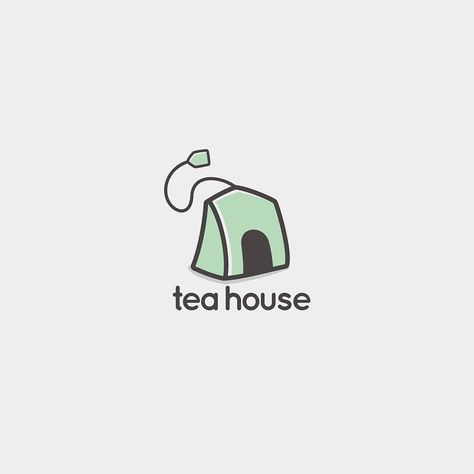 #PinWTF #Logoinspirations #TeaHouse #illustrator #Photoshop #Branding #Logo #Logodesign #Creative #Graphicdesign #Brandingdesign Teahouse Logo, Teahouse Design, Tea Logo Design Ideas, Tea Brand Logo, Tea Logo Design, Logo Design Negative Space, Tea Logo, Branding Typography, House Logo Design