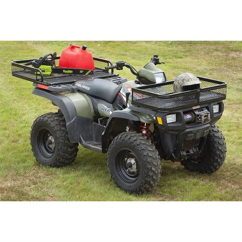 2-Pc. Guide Gear ATV Front / Rear Basket Set 4 Wheeler Accessories, Hunting Cart, Atv Racks, Atv Gear, Atv Implements, Motorcycle Camping Gear, Atv Winch, Four Wheeler, Atv Trailers