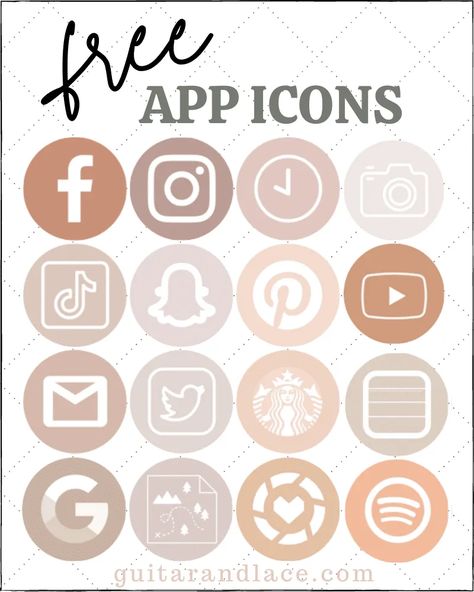 Free Aesthetic iPhone APP Icons, boho iphone app icons, aesthetic widgets, ios 14 update Free App Icons, Icona Ios, Iphone App Icons, App Ikon, Whatsapp Logo, Fashion Maker, Boho Colors, Aesthetic App Icons, Zestaw Ikon