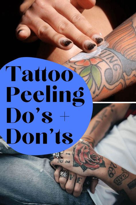 Tattoo Peeling Tips - Are Tattoos Supposed to Peel? - tattooglee Dry Peeling Skin On Face, Tattoo Care Tips, Removing Tattoos, Tattoo Scabbing, Aha 30% + Bha 2% Peeling Solution Routine, Aha Peeling Solution, Tattoo Peeling, Peeling Solution, Tattoo Tips