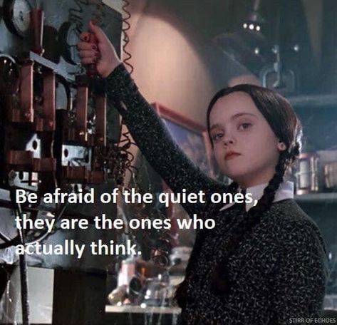 Addams Family Quotes, Funny Wednesday, Wednesday Addams Quotes, Addams Familie, Wednesday Quotes, The Quiet Ones, Addams Family, Wednesday Addams, Intj