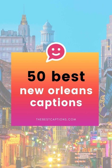 If you’re planning a trip down to the Big Easy, you’ll need some catchy and funny New Orleans quotes, sayings, and captions for all your footage! #NOLA #neworleans New Orleans Quotes, New Orleans Vacation, Love Captions, Cute Captions, The Big Easy, New Orleans Travel, Quotes Instagram, Caption For Yourself, Cool Captions