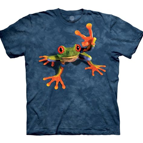 Do You Love Frogs? Be At One With Your Inner Self With This Victory Frog Adult T-Shirt From The Mountain! ~ Classic Style Pre Shrunk Mottle Dye Adult Unisex T-Shirt With A Generous Cut. Each One Is Unique! ~ Made From 100% Heavy Weight Cotton. 100% Irresistible. ~ Features Amazingly Realistic Graphics And Vibrant Colors. ~ Machine Washable And Can Be Ironed Over. Designs Will Not Fade Or Crack. Condition - Brand New! Unused In Perfect Condition. Peace Frog, Frog T Shirt, Mountain Tshirt, Frog T Shirts, Animal Tshirt, Spring Tops, 3d T Shirts, Boys T Shirts, Primavera Estate