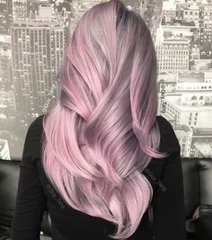 Pink Metallic by Guy Tang with @kenra Metallic Hair Color, Amethyst Hair, Colored Hair Tips, Vibrant Hair, Guy Tang, Silver Hair Color, Hair Color Pastel, Hair Color Highlights, Trendy Hair Color