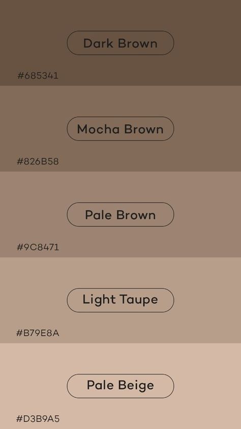 Dark Beige Color Palette, Pastel Brown Palette, 1st Quarter Design, Beige Shades Colour Palettes, Old Color Palette, Beige Aesthetic Color Palette, Mocha Color Palette, Brown Color Pallet, Beige Colour Palette