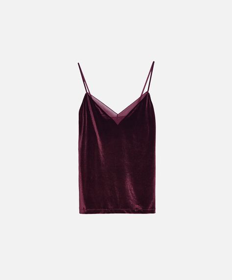 Velvet Tank Top, Velvet Tank, Womens Fashion Inspiration, Women Fashion, Camisole Top, Style Inspiration, Slip On, Lingerie, Tank Top