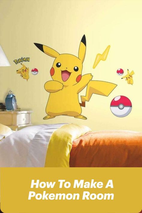 Pokemon Pikachu Wall Sticker kids room bedroom decoration Draw Pikachu, Pokemon Bedroom, Pokemon Cake Topper, Pokemon Room, Disney Princess Castle, Sasuke Vs, Peel And Stick Wall Decals, Wall Stickers For Kids, Pokémon Black And White