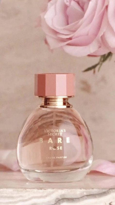 Wake up and smell the roses with the captivating new Bare Rose Eau de Parfum. This bloom becomes you. | Instagram Best Rose Perfume, Rose Perfume Aesthetic, You Smell Like Roses, Rose Smelling Perfume, Velvet Rose Perfume, Smell The Roses, Rose Perfume, Wake Up, Victoria's Secret