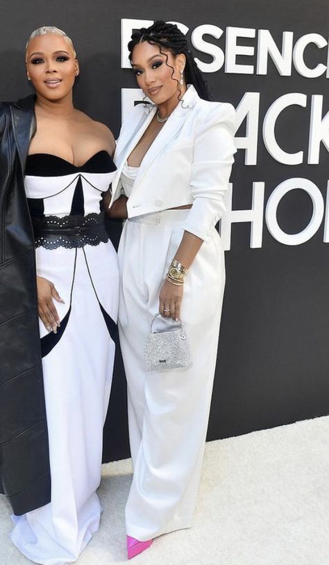 Crystal Hayslett, Lori Harvey Met Gala, Ashlyn Harris Suit, Crystal Renee Hayslett, Lori Harvey In White, Crystal Renee, Crystal Renee Hayslett Sistas, Elegant Wear, Dusters