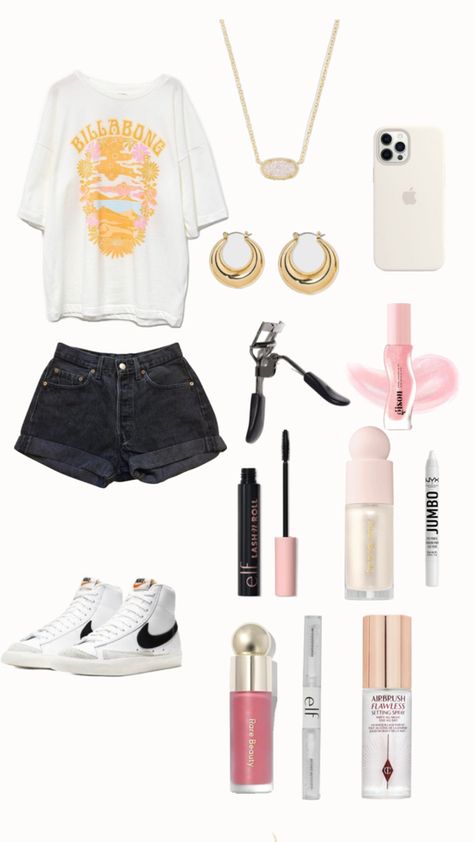 Casual School Outfits Summer, Trendy Outfits Inspiration, Road Trip Outfit, Trip Outfit, Casual Outfits For Teens, Casual Preppy Outfits, Trendy Outfits For Teens, Cute Lazy Day Outfits, Casual School Outfits