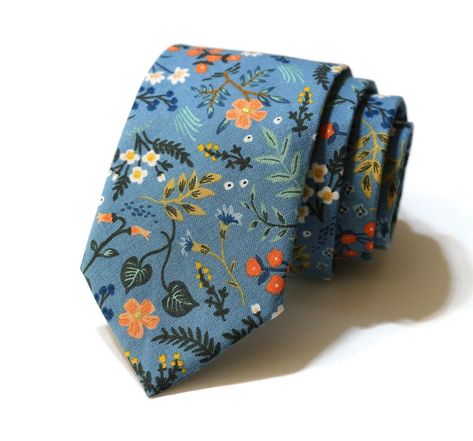 Neck Tie Knots, Floral Necktie, Flower Tie, Wedding Tie, Cotton Anniversary, Tie Men, Tie Men's, Cool Ties, Wedding Ties