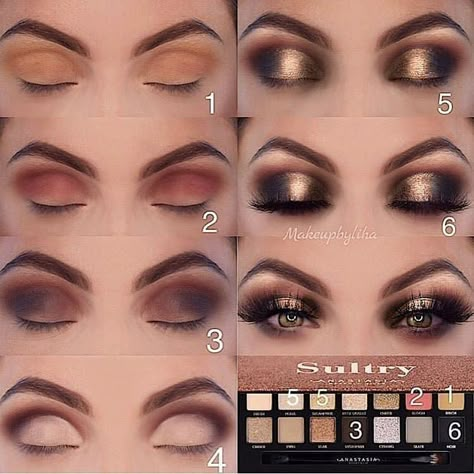 Matte Make Up, Easy Eye Makeup Tutorial, Maquillage Yeux Cut Crease, Sultry Makeup, Make Up Designs, Apply Eyeshadow, Beginners Eye Makeup, Makeup Steps, Eye Makeup Techniques