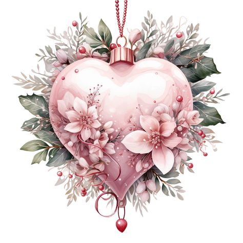 Heart christmas ornaments