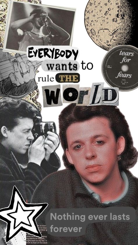 tears for fears collage Tears For Fears Posters, Kaylee Core, Music Wallpapers, Roland Orzabal, College Walls, Fear Of The Dark, Tears For Fears, Music Taste, Zoo Wee Mama