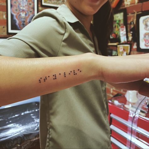 Stay alive Braille Tattoo, Alive Tattoo, Stay Alive, Staying Alive, I Tattoo, Tattoo Quotes, Acrylic Nails, Tattoos, Nails