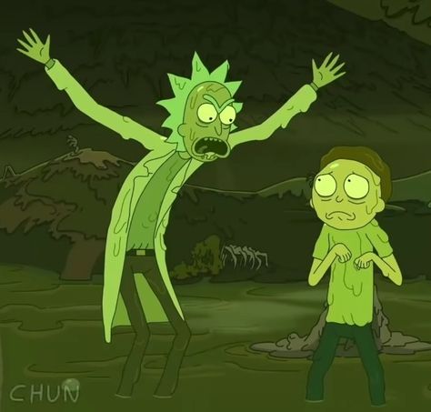 Rick And Morty Scenes, Toxic Rick, Spider Gwen Comics, Rick And Morty Drawing, Rick And Morty Characters, Art Cyberpunk, Justin Roiland, Emotional Scene, Rick Sanchez