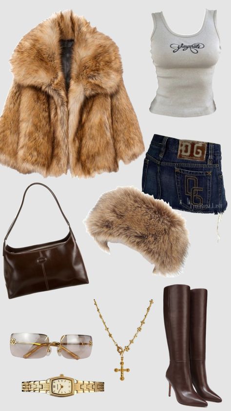 #y2k #fashionweek #icon #fashionicon #gold 2000s Fashion Outfits, Really Cute Outfits, Outfit Inspo Fall, Fall Fashion Outfits, 2000s Fashion, Lookbook Outfits, Winter Fashion Outfits, Retro Outfits, Fashion Killa